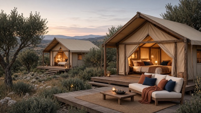 Rendering concept glamping