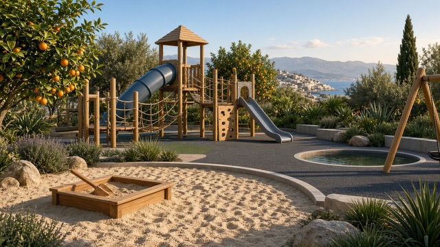 Rendering concept parco giochi